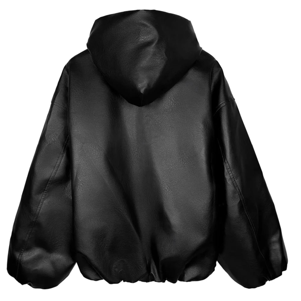 Hyped Oversized Leather Bomber