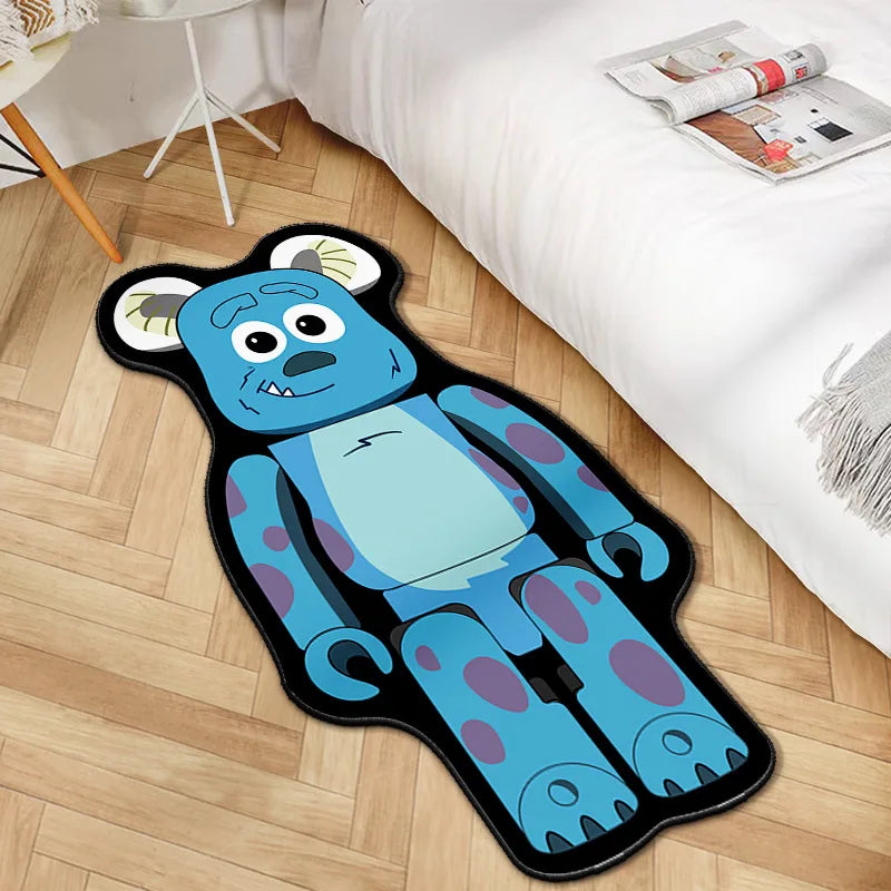 Hyped Cartoon Bearbricks Teppich