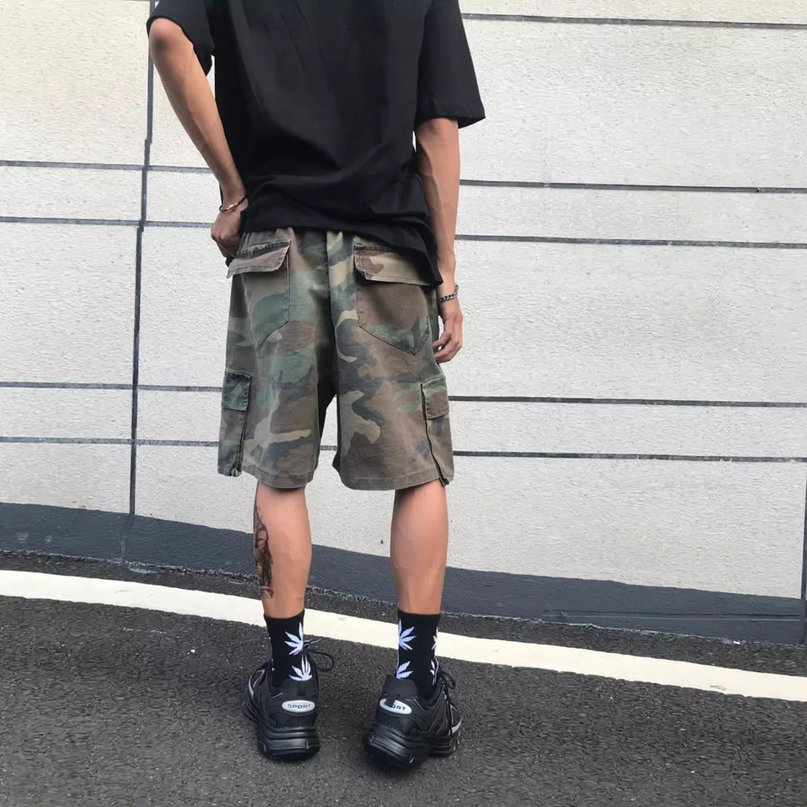 Hyped Camouflage Cargo Shorts