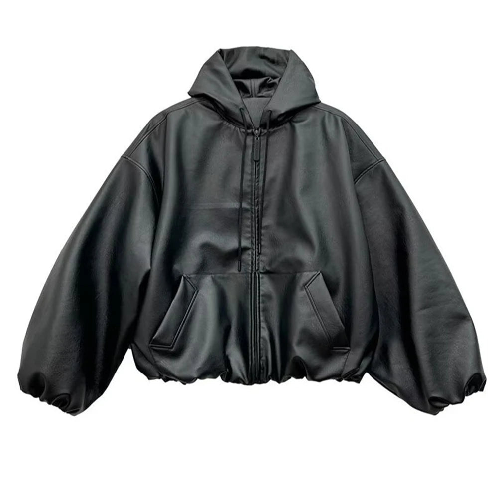 Hyped Oversized Leather Bomber
