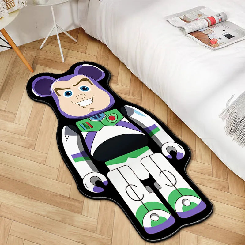 Hyped Cartoon Bearbricks Teppich