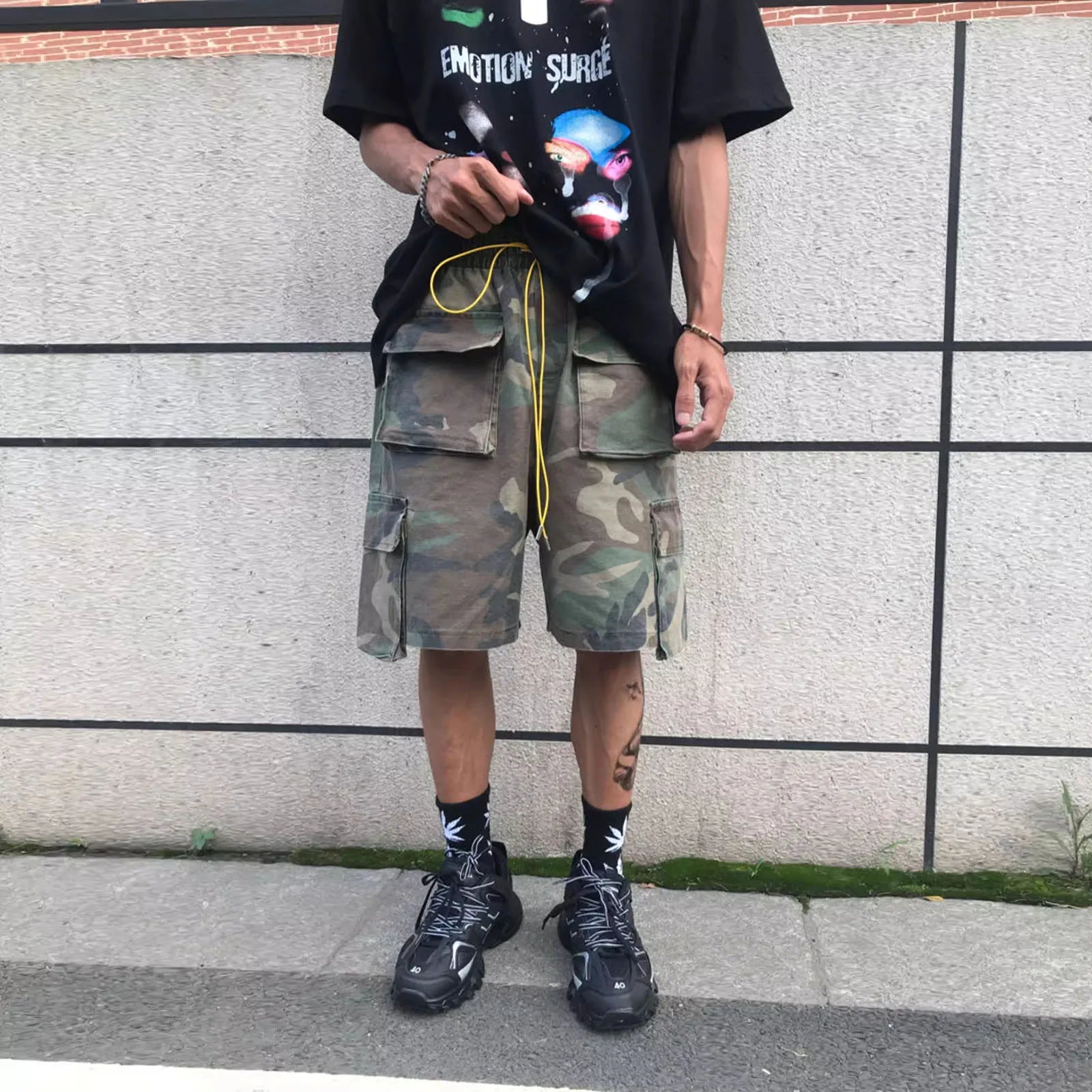 Hyped Camouflage Cargo Shorts