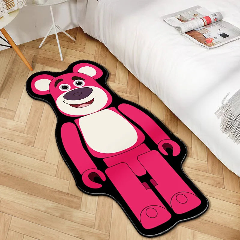 Hyped Cartoon Bearbricks Teppich